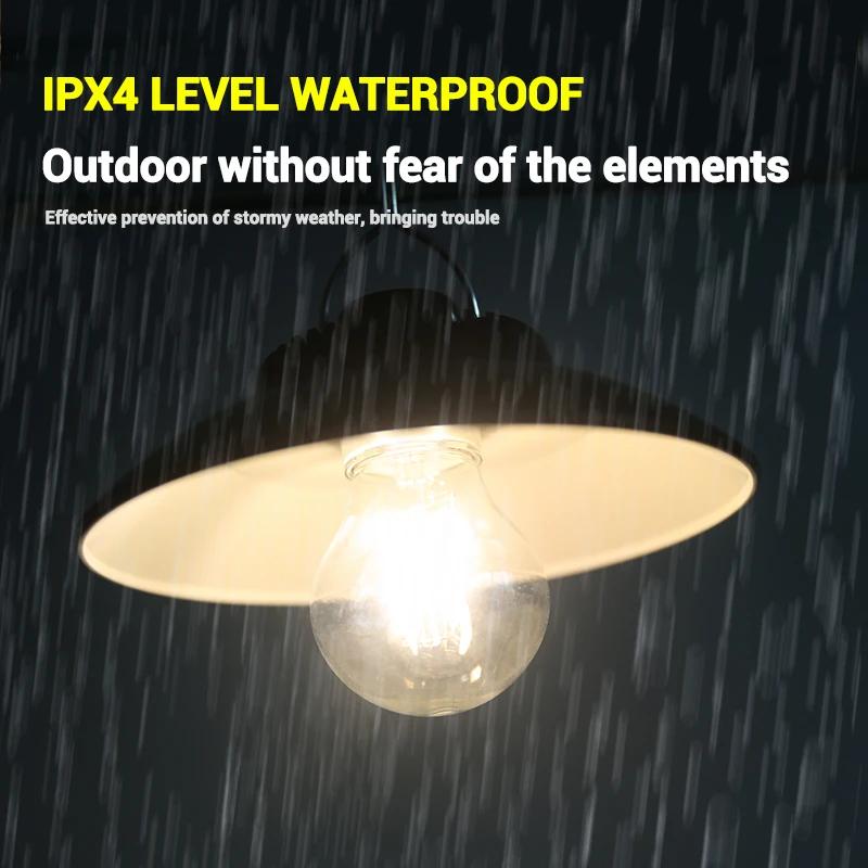 Outdoor Camping Ambient Lantern Two-speed Dimming TYPE-C Fast Charging Soft Light With Metal Hooks Portable Tent Emergent Lamp