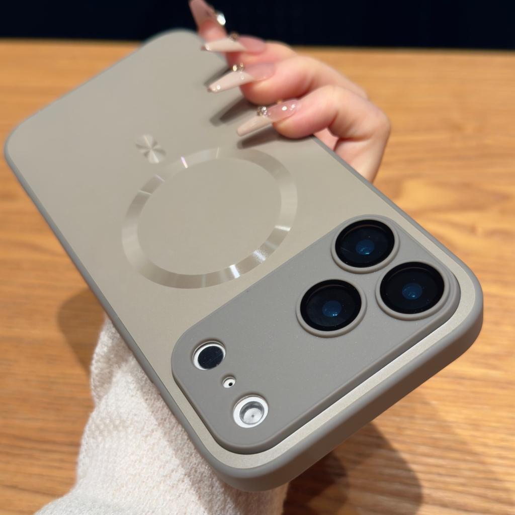 AG Матовое Стекло Линзы Магнитный Чехол Для iPhone 17 16 15 14 Plus 13 12 11 Pro Max Для Magsafe Беспроводная Зарядка Чехол