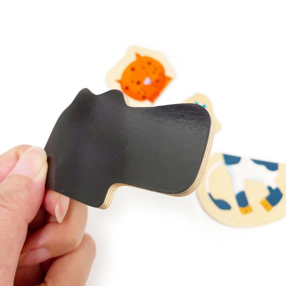 DJECO Сумасшедший Магнит Животное Игрушка Животное Обучающая Игрушка Пазл Деревянный Пазл Обучающий Магнит Белая Доска Дети Скандинавский Монтессори 2 Года