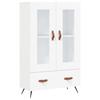 VidaXL Buffet haut blanc 69,5x31x115 cm bois d'ingénierie 828268