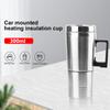 Car Electric Heating Cup Stainless Steel Camping Travel Kettle Vehicle Heating Cup Water Coffee Milk Thermal Mug 12V 450ml/300ml