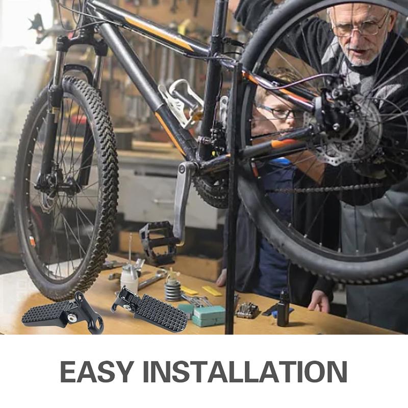 1 пара подножек для велосипеда, алюминиевый сплав, нескользящие подножки для складного и горного велосипеда, прочные