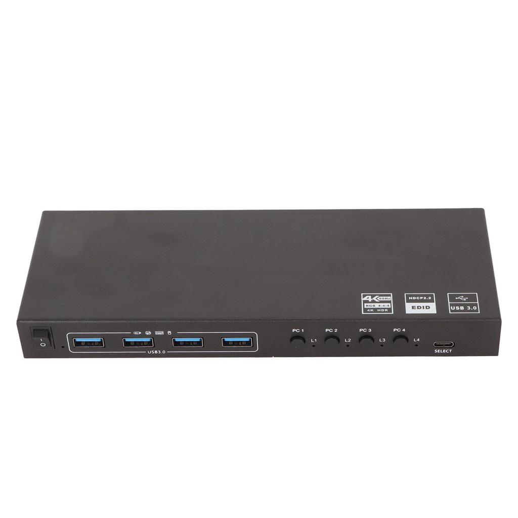 USB KVM Switch 8 Ports 4 USB3.0 18Gbps 4K 60Hz 2K 120Hz HDCP 2.2 HD KVM Switcher for Keyboard Mouse