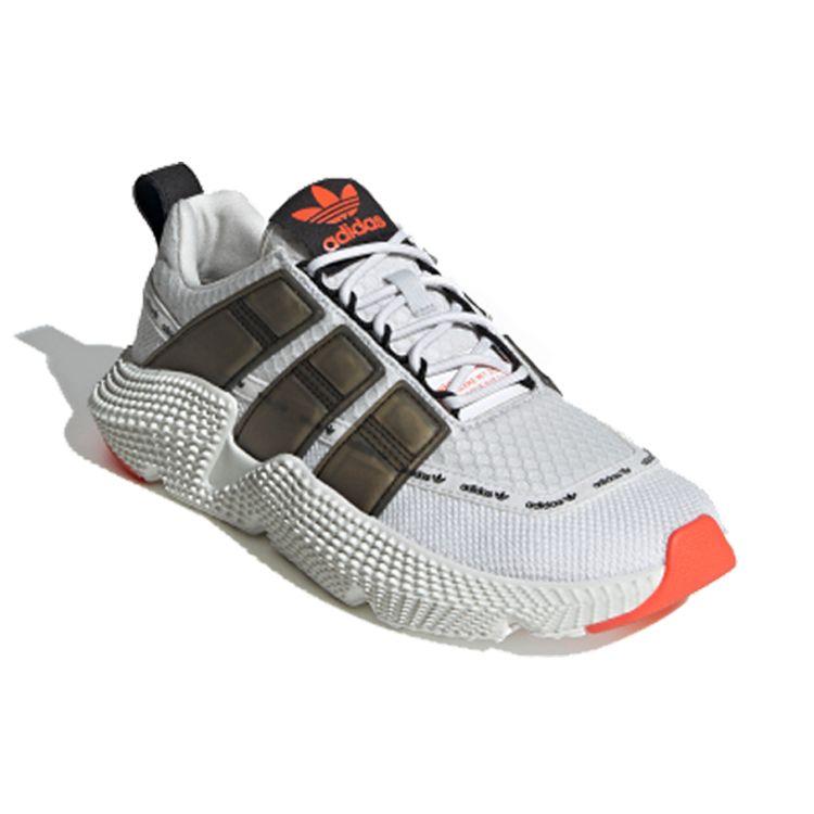Adidas Оригинальные Prophere V2 Сетчатые С круглым носком На шнуровке Амортизация Нескользящие Низкие Кроссовки для образа жизни Мужские кроссовки Белый Палм FX3779