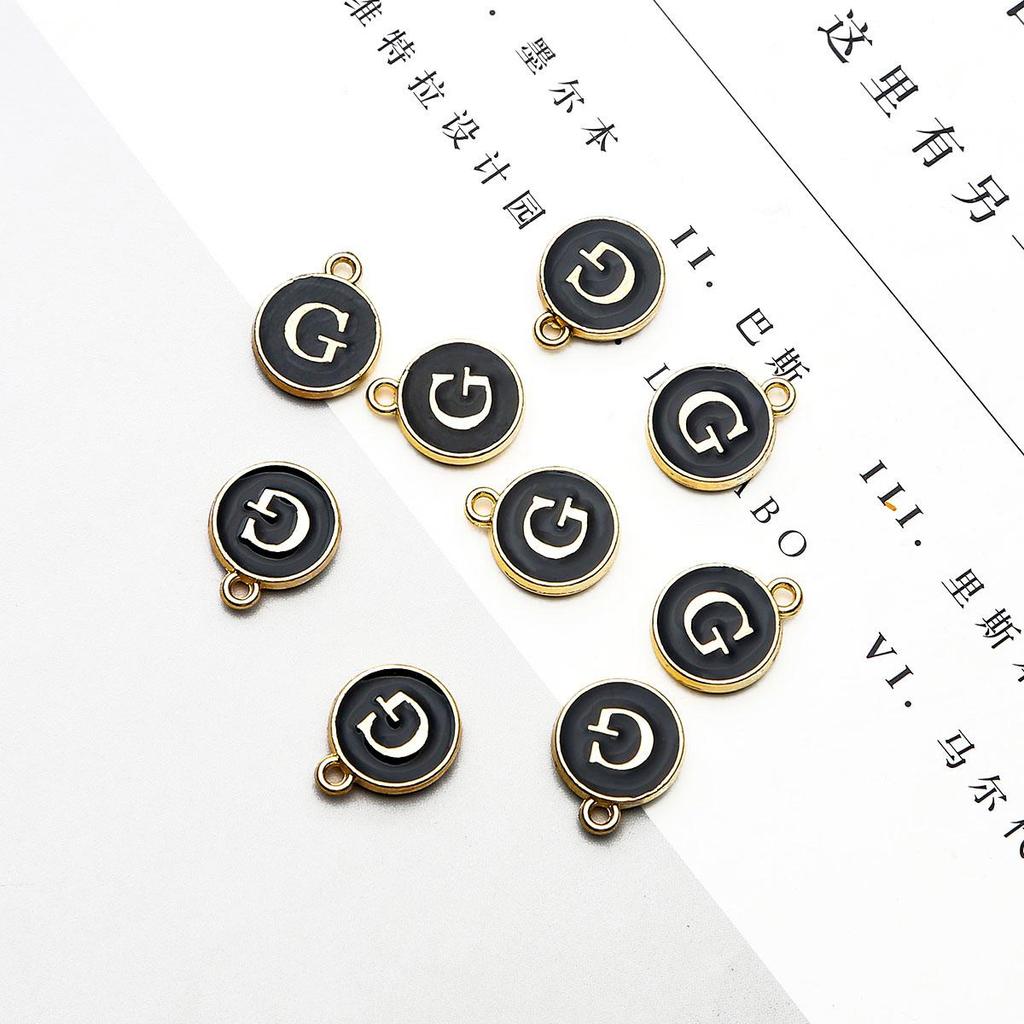 10 шт., металлическая эмаль, английские буквы, подвески, подвеска для самостоятельного изготовления ювелирных изделий, ожерелье, браслет, аксессуары