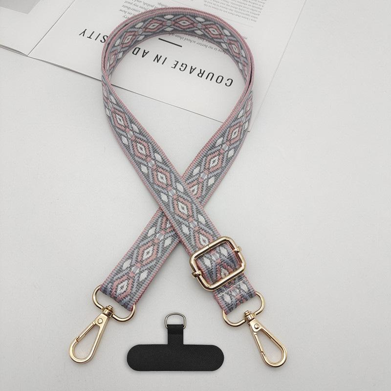 Mobile Phone Lanyards Can Be Wholesale New Ethnic Style Adjustable Neck Lanyards Mobile Phone Bags Straps Fixed Clips Anti-loss
