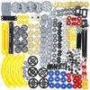 Domoni Technical Parts Gear Set for Lego Kits 235 Piece Car Gear Rack Driving Clutch Differential Building Blocks Set Совместимо с основными брендами -