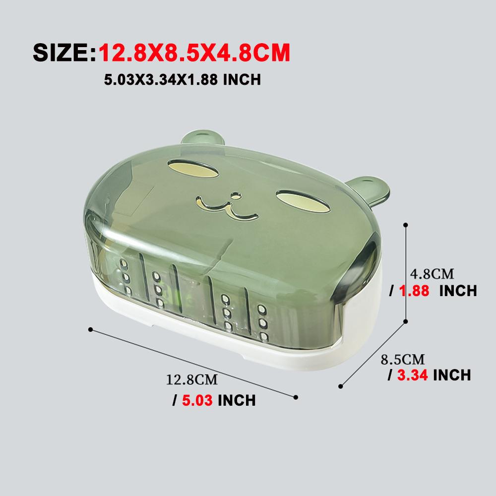 1 шт., коробка для мыла с крышкой, коробка для хранения мыла, неперфорированная настенная вешалка, бытовая коробка для туалетного дренажа, мыльница