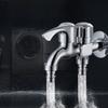Stainless Steel Faucet Outdoor Garden Anti-Freeze Bibcocks With Dual Outlet for Washing Machine Outdoor Hose Faucet Bathroom