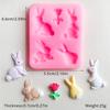 Rabbits Shape Silicone Moulds Animal Candle Molds Cake Molds Handmade Epoxy Resin Molds Plasters Molds for Candle Making