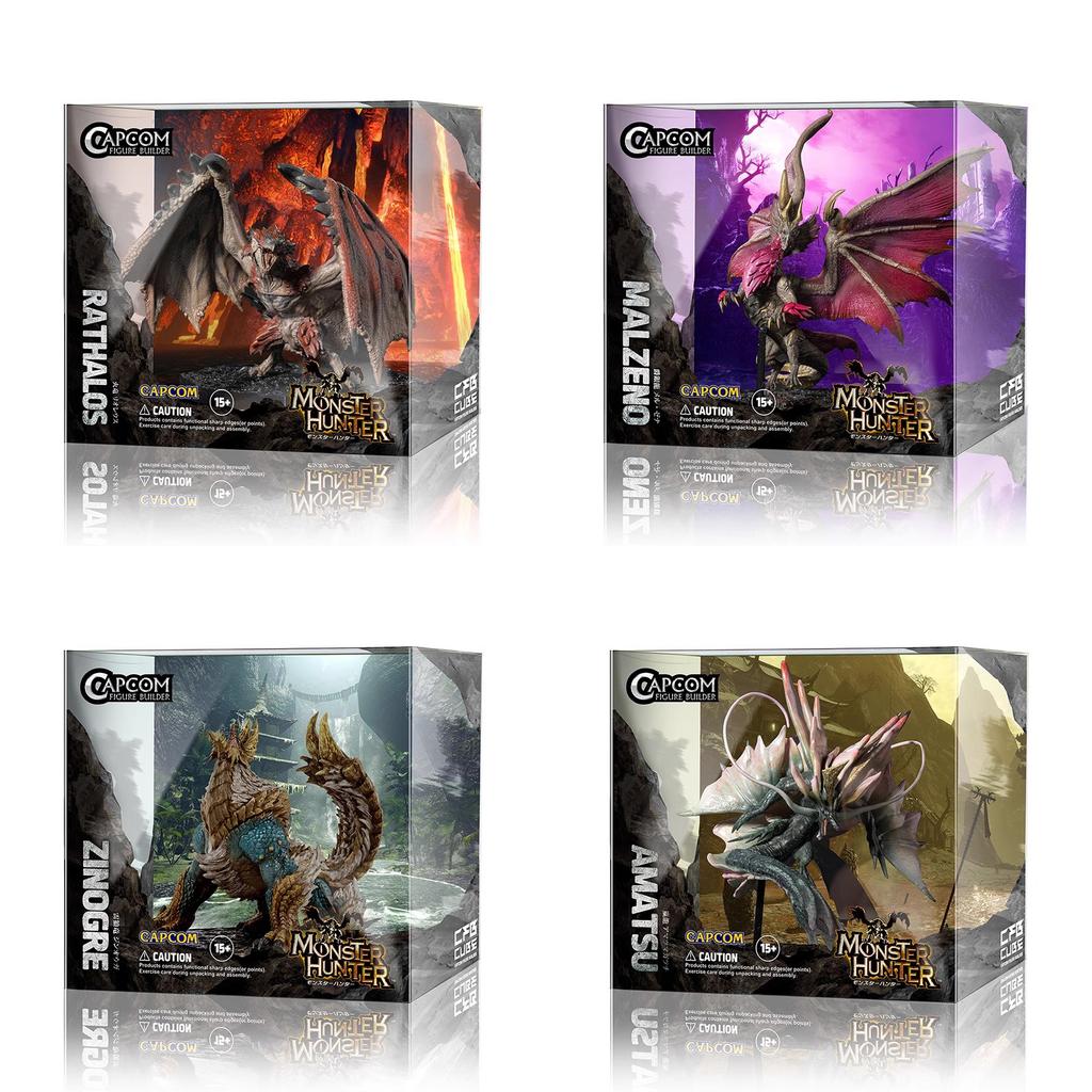Monster Hunter CUBE Зиногр Амацу Багровое Сияние Валстракс Гор Магала МАГНАМАЛО Мицуцунэ Фигурка Монстра Дракона Модель Игрушки