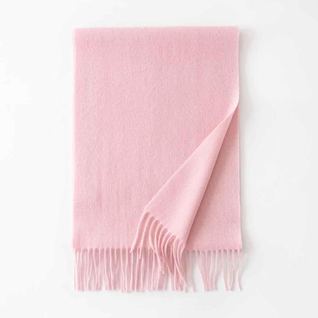 Thickened Autumn and Winter Plaid 100 Wool Scarf Atmosphere Women's All-match Fashion Warm Wool Scarf Comfortable Shawl