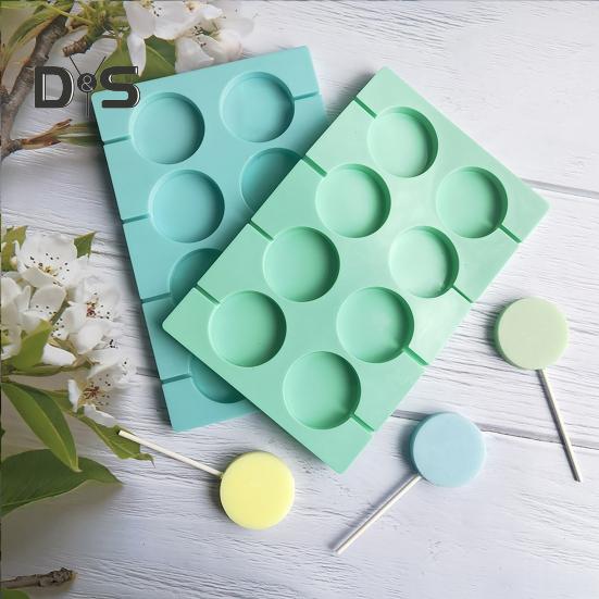 Форма для леденцов с антипригарным покрытием, домашний силикон, 8 полостей, круглая форма, кухонные аксессуары