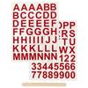 Decals - All Types of Media - Red Alphabet - 2 Sheets