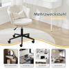 Modern Design: Dressing Chair, Office Chair, Petal-Shaped Backrest, Butterfly-Shaped Lumbar Cushion, Height-Adjustable, Soft Seat Cushion.