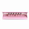 6 Hole Punch Pink Anti Slip Metal Structure Adjustable 6 Hole Spacing Paper Binding Planner Inserts Hole Punch