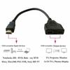HD 4K HDMI Splitter Dual Port 1 In 2 Out Cable Male To Female HDTV Adapter For Laptop TV Box Monitor HDMI-Compatible Splitter