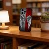 Чехол для телефона 'Ангельские крылья' для iPhone 17, 16, 15, 14, 13, 12, 11 Plus, Pro Max, Другие Мягкий Черный Чехол