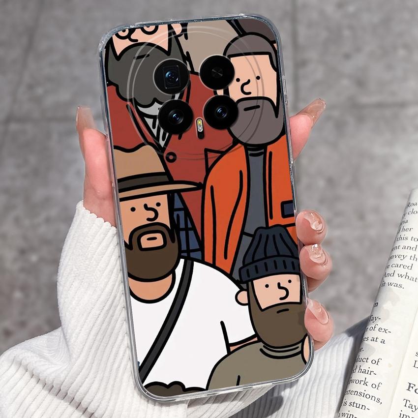 Для Huawei Honor Magic8 7 6 5 Pro Nova 12 Ultra 12i Чехол для телефона Красивый цветочный узор Прозрачный силиконовый Полностью защитный чехол Для корпуса Huawei