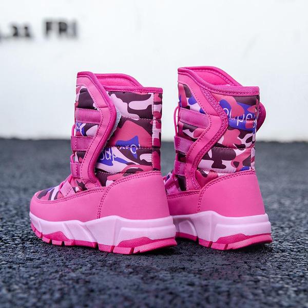 Winter Kids Snow Boots Children Outdoor Shoes Girls Boys Winter Warm Boots Waterproof Size