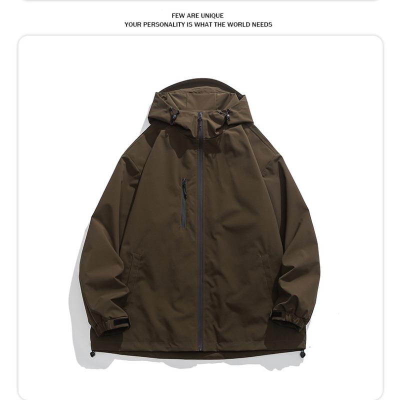 Весенняя рабочая куртка в японском стиле, базовая ветрозащитная куртка для альпинизма на открытом воздухе, разноцветная куртка с капюшоном в том же стиле для мужчин и женщин