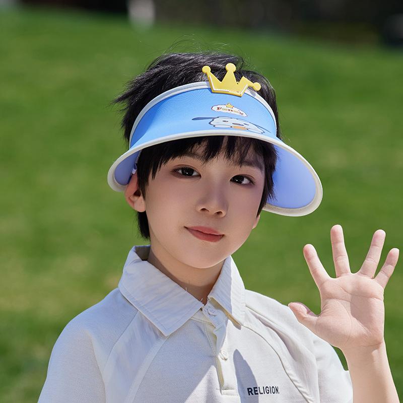 Children's hats summer cartoon cute empty top hats boys and girls sun hats outdoor big brim sun hat