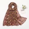 Muslim Chiffon Hijab Scarf Women Long Sequin Fabric Head Wrap For Women Hijabs Scarves Ladies Muslim Veil Jersey Hijabs