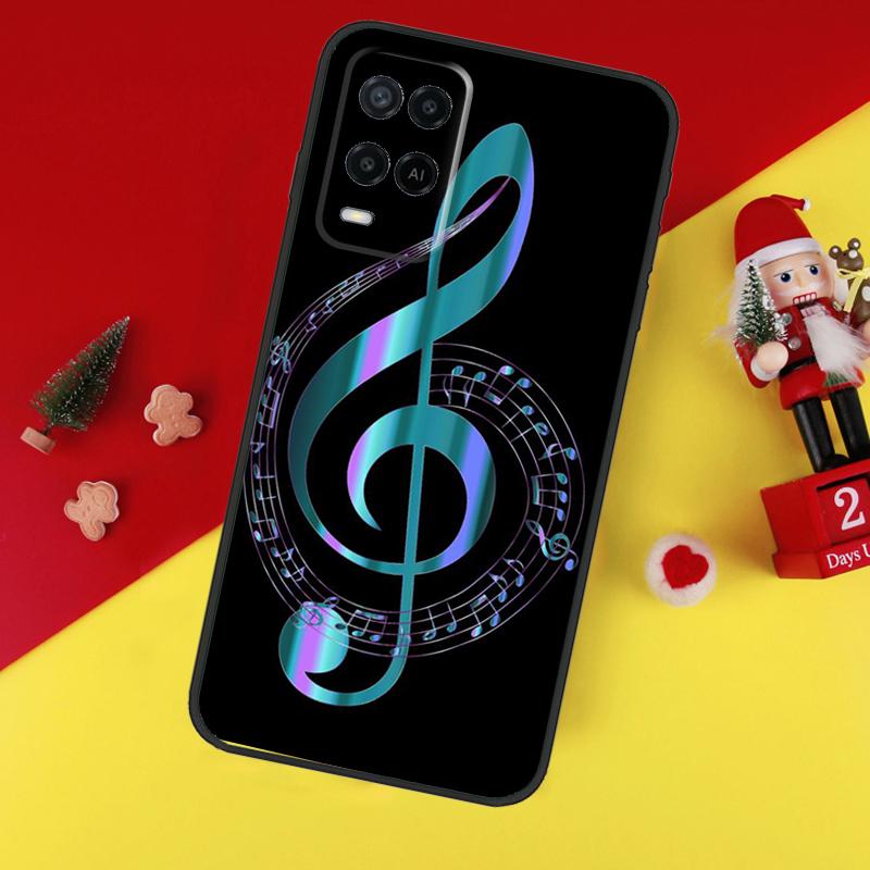 Musical Music Note Case For Oppo A5 A6 Pro A15 A57 A17 A54 A74 A94 A76 A16 A96 A40 A60 A80 A18 A38 A58 A78 A98