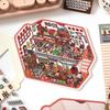 Kawaii 3D Small Shop 19.0 Miniature Scene Stickers Visual Stacking DIY Scrapbooking Pocket House Stickers Children Festival Gift