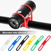 5 шт. велосипедный фонарик, силиконовые ремни, высокоэластичные многоразовые яркие цвета, универсальное использование, велосипедный фонарик, силиконовые ленты