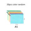 5~20pcs A4/A5 Stationery Storage Bag Grid Zipper Bags Document Folder Waterproof Office Educational Supplies File Bag TMZ