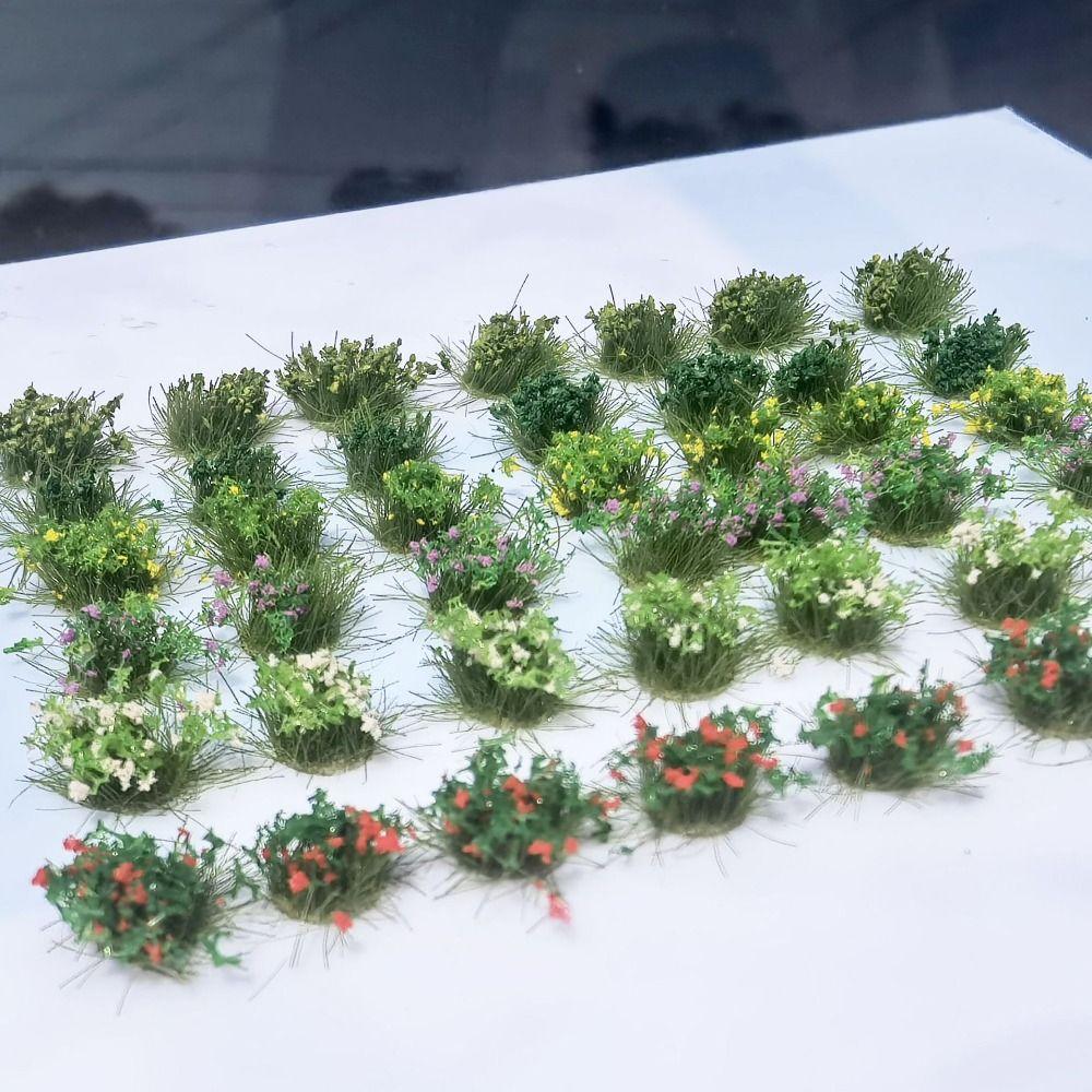 Railway Train Static Flower Tufts DIY Building Flower Grass Model Micro Landscape