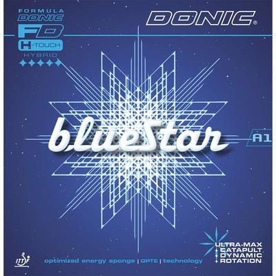 Накладка для настольного тенниса Donic, Blue Star A1, Мягкая, липкая, Черная (AB), MAX AL101