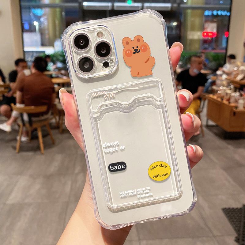 Чехол-держатель для карт для Poco X6 Pro Cover Poco F6 X3 NFC X5 M5 M3 11 Lite 5G Ne 13T 12T 13 12X Redmi A3 A1 A2 Силиконовый чехол