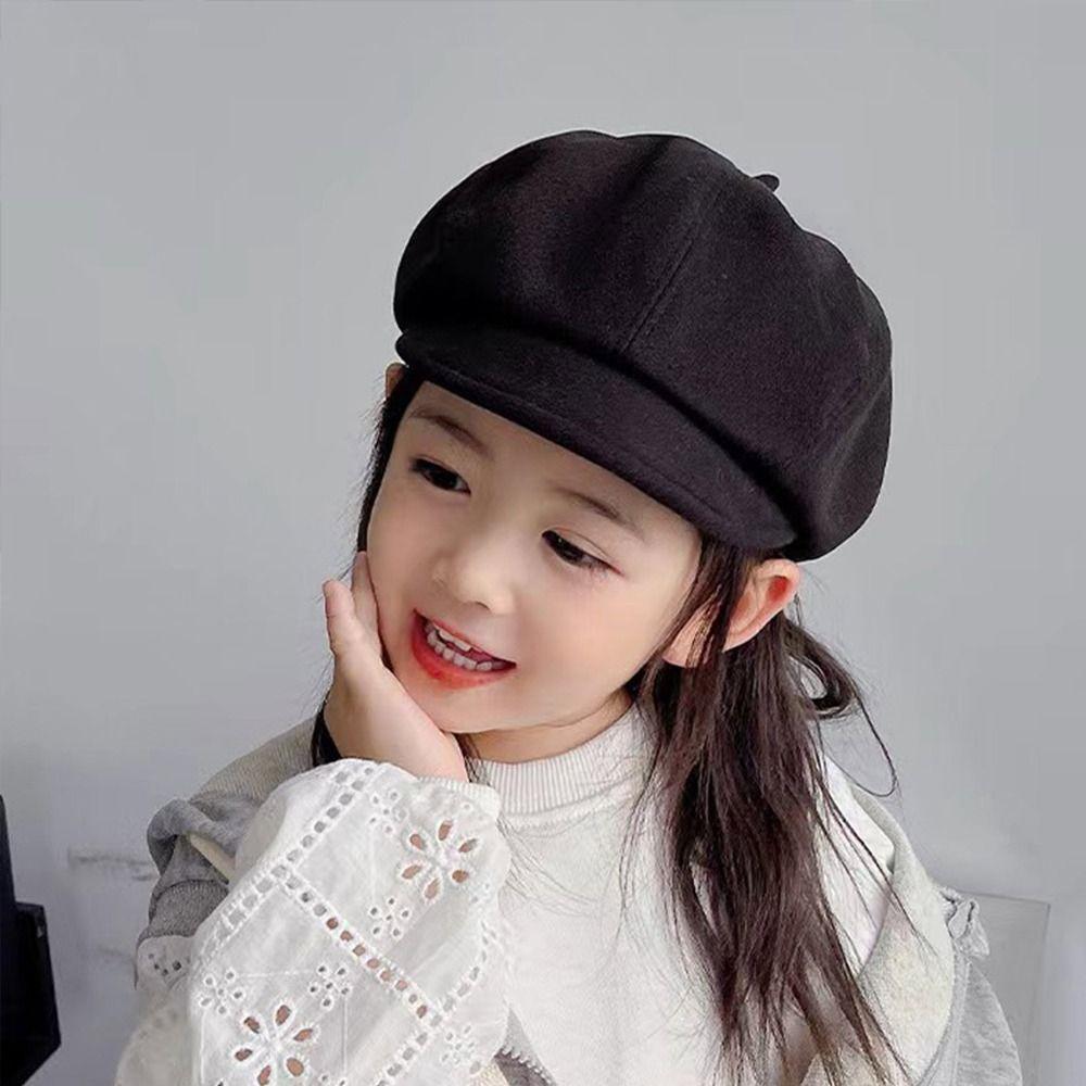 Soft Baby Beret Hat Warm Painter Hat Vintage Kids Berets Boys Girls
