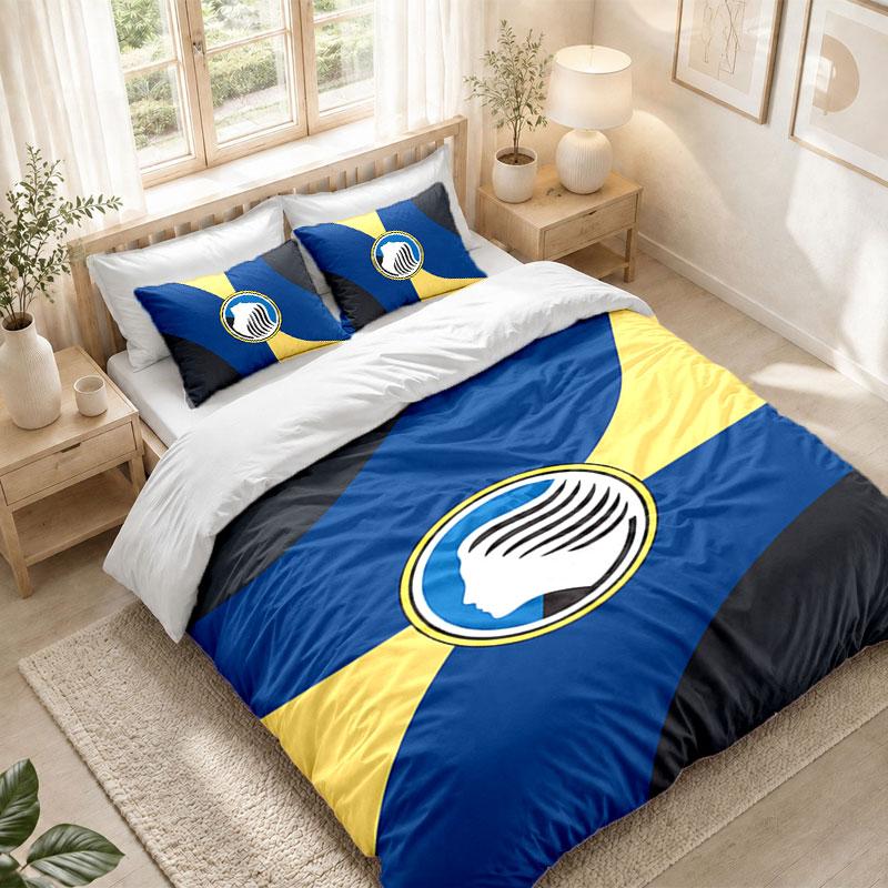 Bedding Set 1 Duvet Cover 2 Pillowcases Atalanta FC Print Bedroom Home Decoration