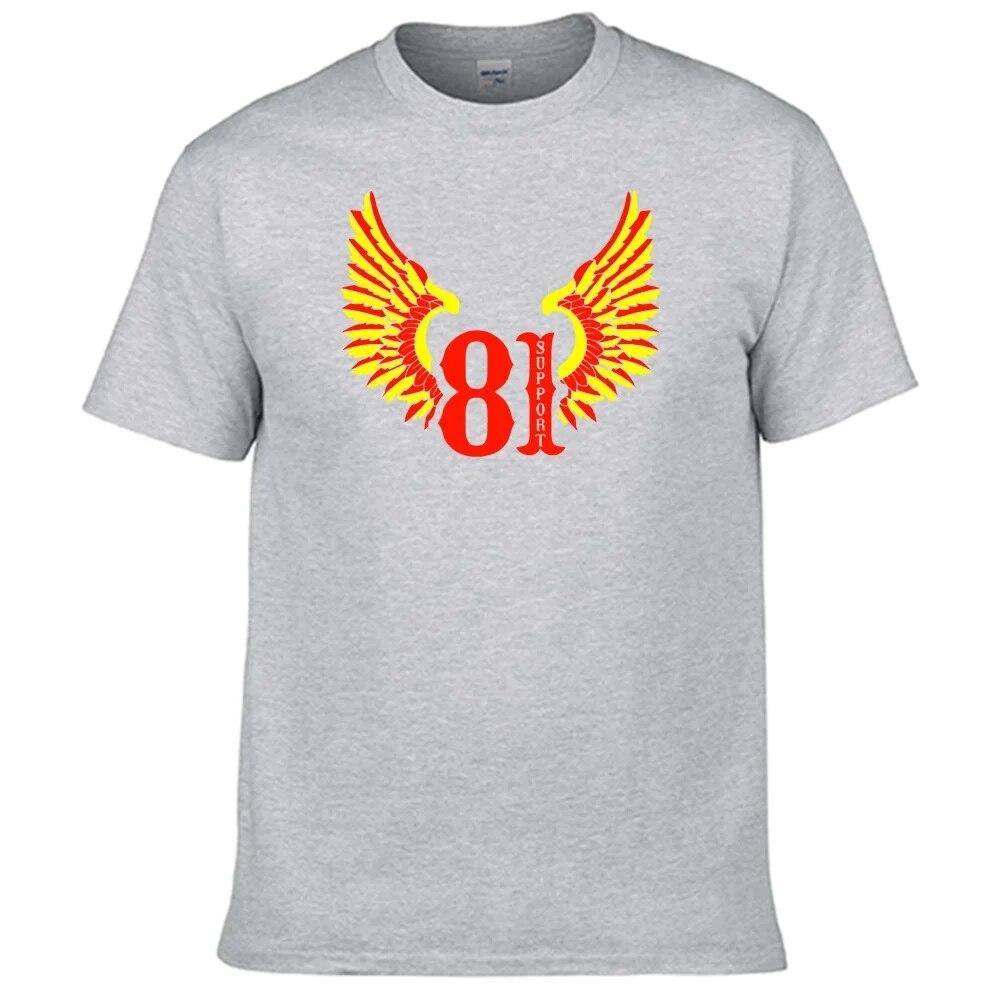 Футболка Support 81 Hells Angels, унисекс, 100% хлопок, топ продаж, рубашка N12