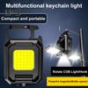 Multi-function Keychain Light 5 Modes 90 Degrees Foldable Adjustable USB Rechargeable Outdoor Camping Hiking Hanging Lamp Emergency Repair Work COB