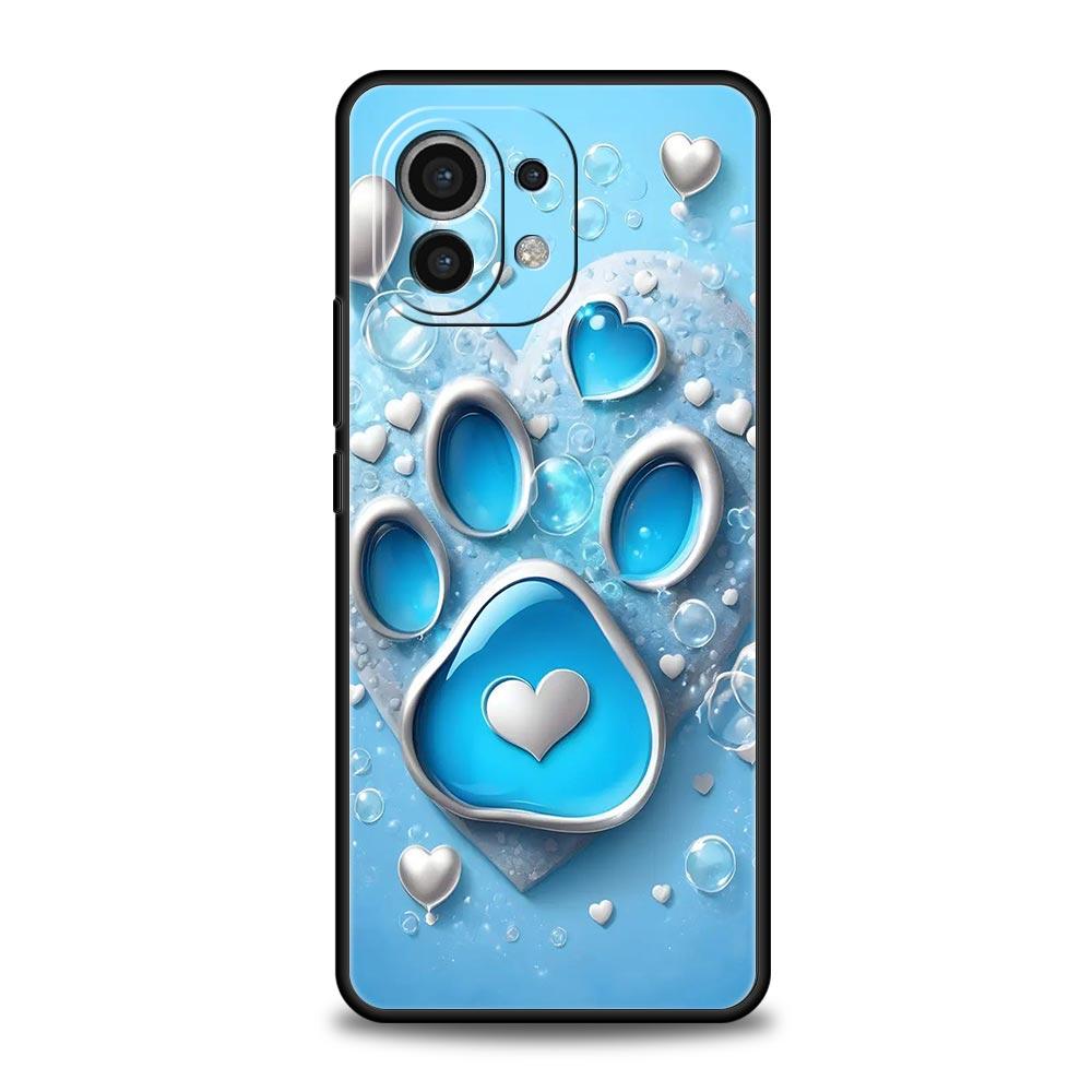 Чехол для телефона Og Paw Print Aesthetics для Xiaomi Mi 17 15 14 13 12 11 Ultra 15T 14T 13T 12T 11T Pro Lite 5G Мягкий корпус из ТПУ