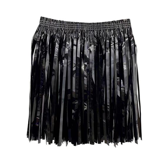 Rain Skirt Dance Costume Streamer Fringe Half Skirt for Beach Parties Sequin Cheerleading Team Dress for Adults Kids