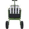 Beach Fishing Cart, 300 lbs Load Capacity, Foldable Fish and Marine Cart with Four 11" Big Wheels Rubber Balloon Tires for Sand, Heavy-Duty Steel Pier
