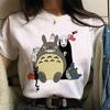 Studio Ghibli Spirited Away Hayao Miyazaki Kawaii Print T -Shirt Women Harajuku Aesthetic Tshirt White Tops Anime Female T Shirt