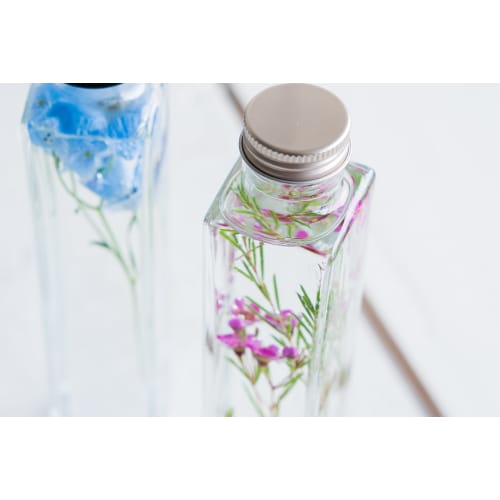 Glass Bottle Glass Bottles, Clear Bottles, Square Bottles, SSE-200A OF214ml, Suitable for Herbariums, Dressings, Sauces, and Oils - Set of 10 - (L