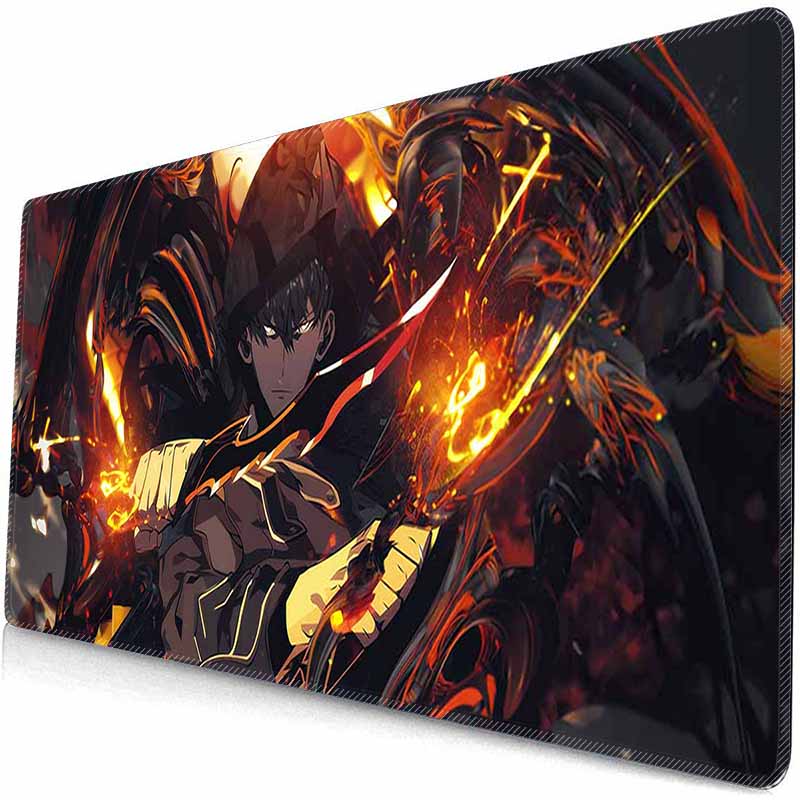 Игровой большой коврик для мыши S_Solo Levelings Резиновый коврик для мыши Аниме Игровой коврик для мыши Игровой HD-печать Подставка для клавиатуры Нескользящий коврик для стола