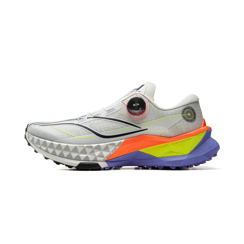 Li Ning Lu 2 Pro Удобные Универсальные Нескользящие Прочные Кроссовки для трейлраннинга с низким верхом Мужские кроссовки Серый ARNV007-3