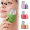 Soft Silicone Ice Mold Roller for Face, with Facial Massager, Pore Tightening Cold Tray Face Compress Tool Redness Relief, Portable Skincare Cube Home