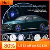 CFA1 AMG W220 Для Benz Новый Комплект из 4 шт. Колпачки ступицы колеса с магнитной подвеской Mercedes Benz со светодиодной подсветкой Улучшенные центральные колпачки колес