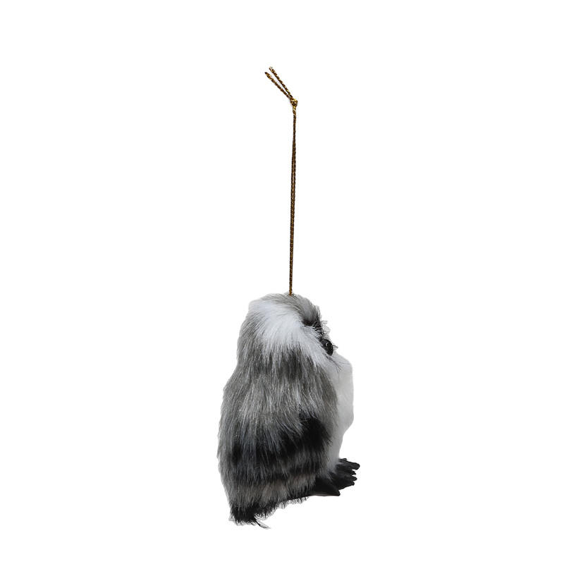 Owl Pendant Christmas Owl Ornament Toy Static State Owl Model Furry Cute Bird Party Christmas Ornament For Holiday Christmas Tree Decor