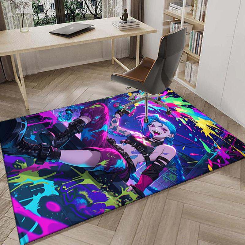 Fantasy Warrior Jing Carpet, Chair Rug,Rug for Office Bedroom living rooms, Doormat decor Fan Gift Christmas Gift