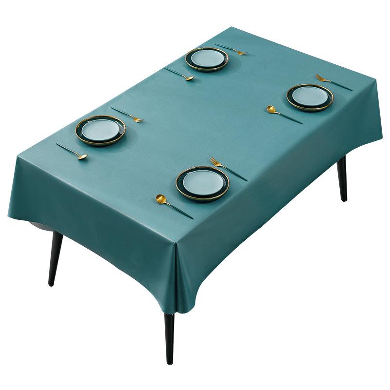 Водонепроницаемая и маслостойкая скатерть из ПВХ, прямоугольная минималистичная скатерть с цветочным рисунком для чая